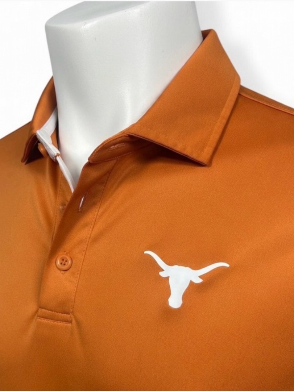 NWT Texas Longhorns Men’s Orange Performance Polo Shirt. Size Extra Large. New!